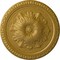 Ekena Millwork Richmond Ceiling Medallion (Fits Canopies up to 2 5/8"), Hand-Painted Pharaohs Gold, 18"OD x 1 3/8"P CM18RIPGS - alternate 1